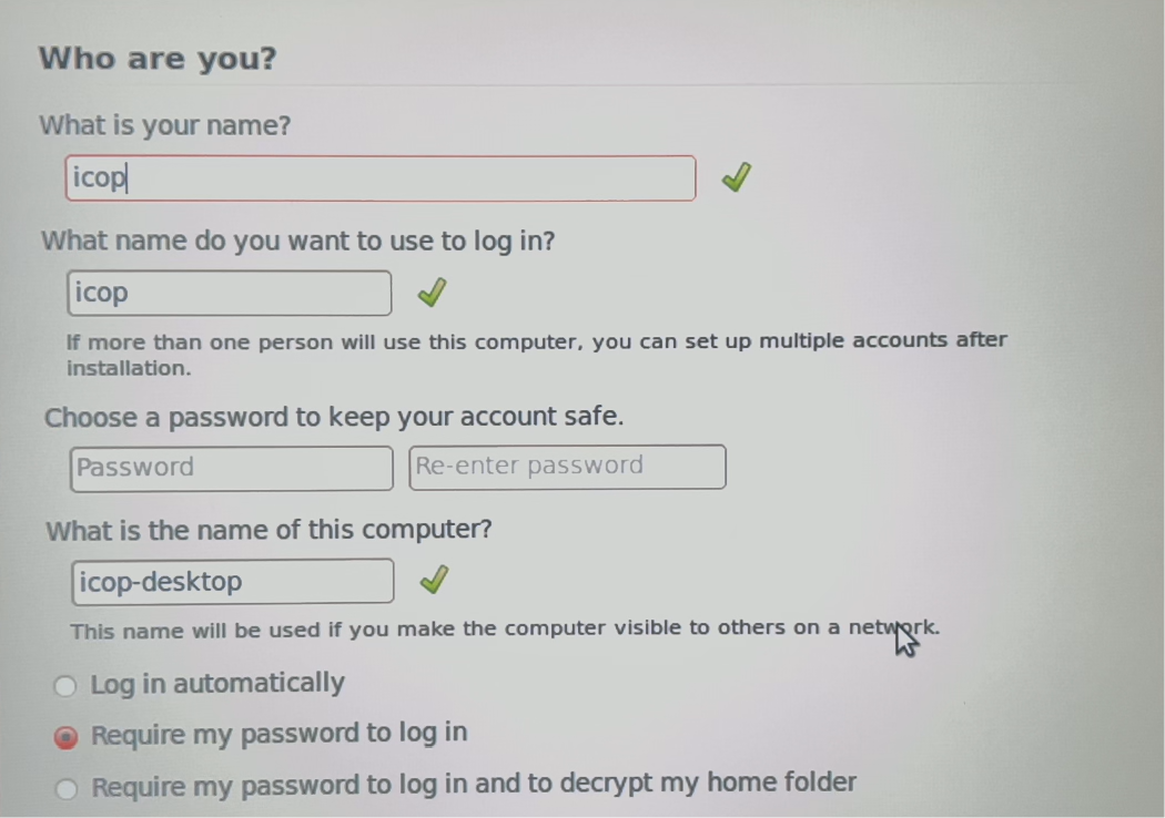 Creating a user account in Ubuntu 10.04