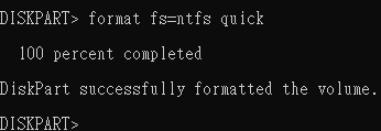 formatfs=ntfs quick